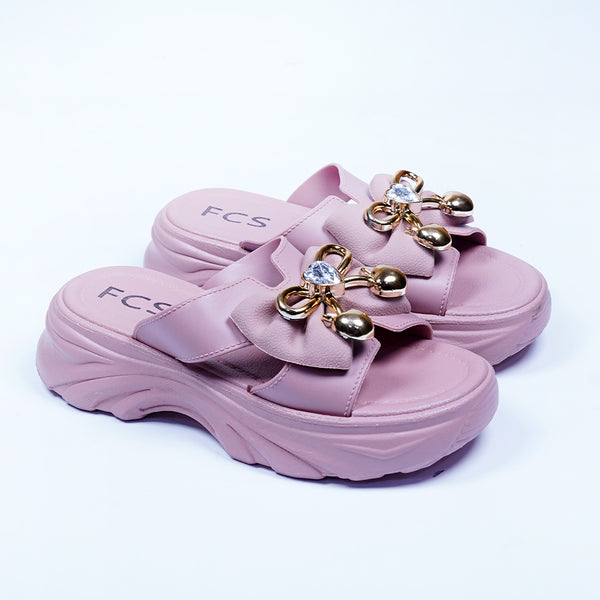 HEART BOW SOFTIE - PINK