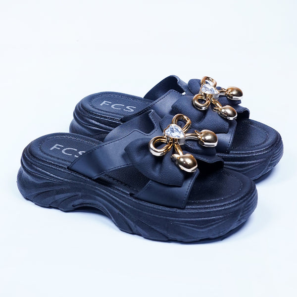 HEART BOW SOFTIE - BLACK