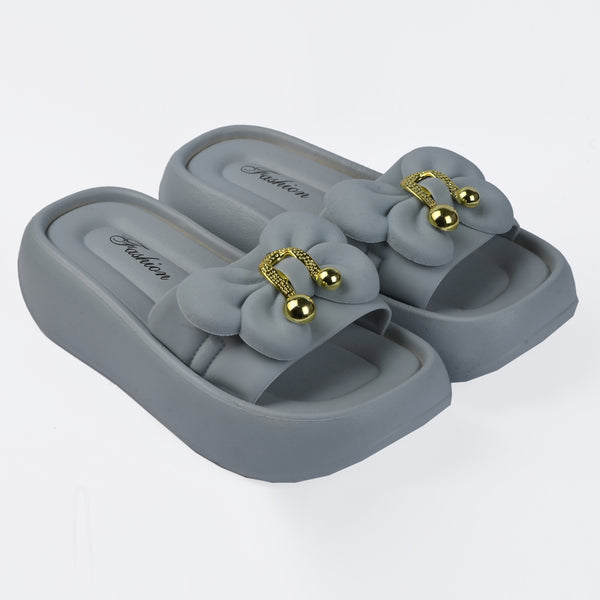 BLUSH BLOOM SLIDES - BLUE