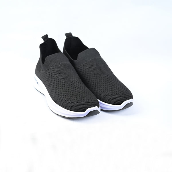 FEMALE SLIP-ON SKECHERS - BLACK -A1